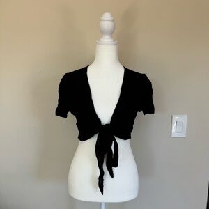 Aritzia Sunday Best Front Tie Crop